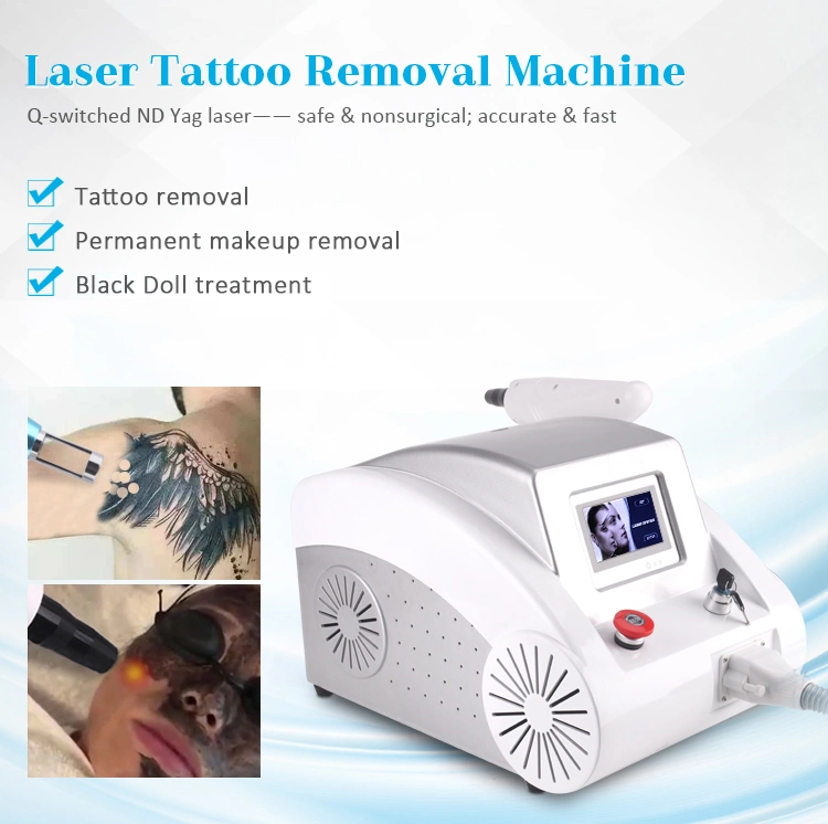 Beauty Laser Treatment Equipment Q Switched ND YAG Laser Pico Pigment Tattoo Removal Machine