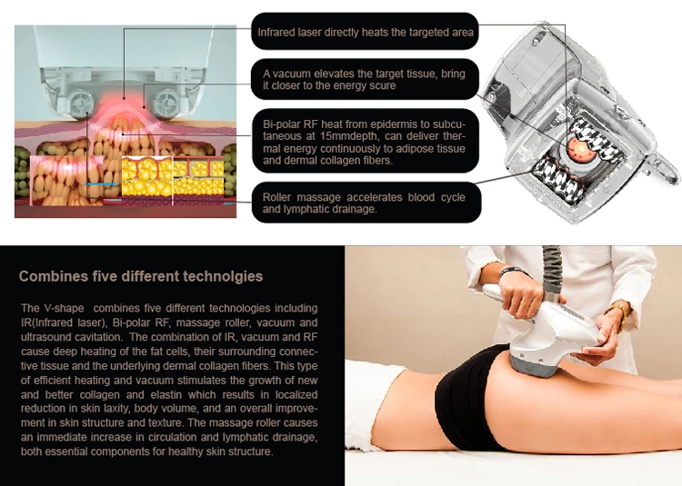 Cosmetic Radio Frequency RF Cavitation Belt Massage Beauty C8+ Slimming Body Care Roll Shaper Massage Machine Body Slimming Nbw Velashape Machine Price