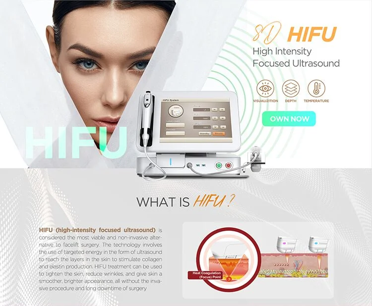 2022 3D 4D 5D Hifu Vmax Face Lifting Anti-Wrinkle 5D Hifu Skin Tightening Machine