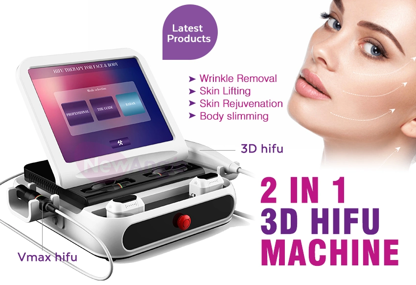 3D Hifu Home Use 2021 New Technology Face Lifting 2 in 1 Vmax Hifu Beauty Equipment