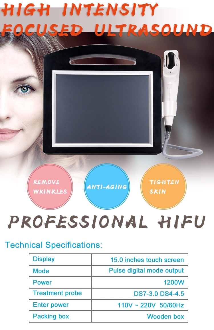 Professional 3D Hifu Anti-Aging Facial Beauty Machine for Sale
