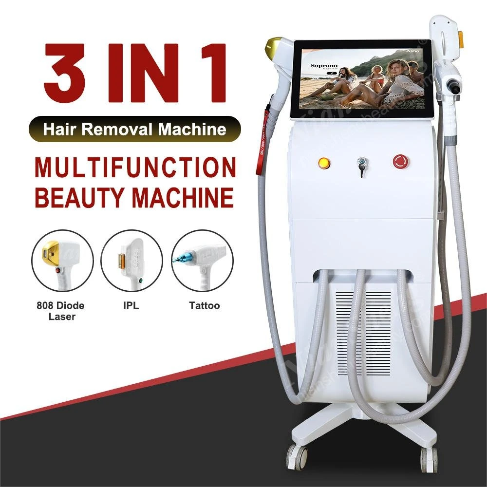 3 in 1 Laser Hair Removal IPL Picosecond ND YAG Tattoo Hair Removal Machine Permanent Diode Lase Hair Removal Device