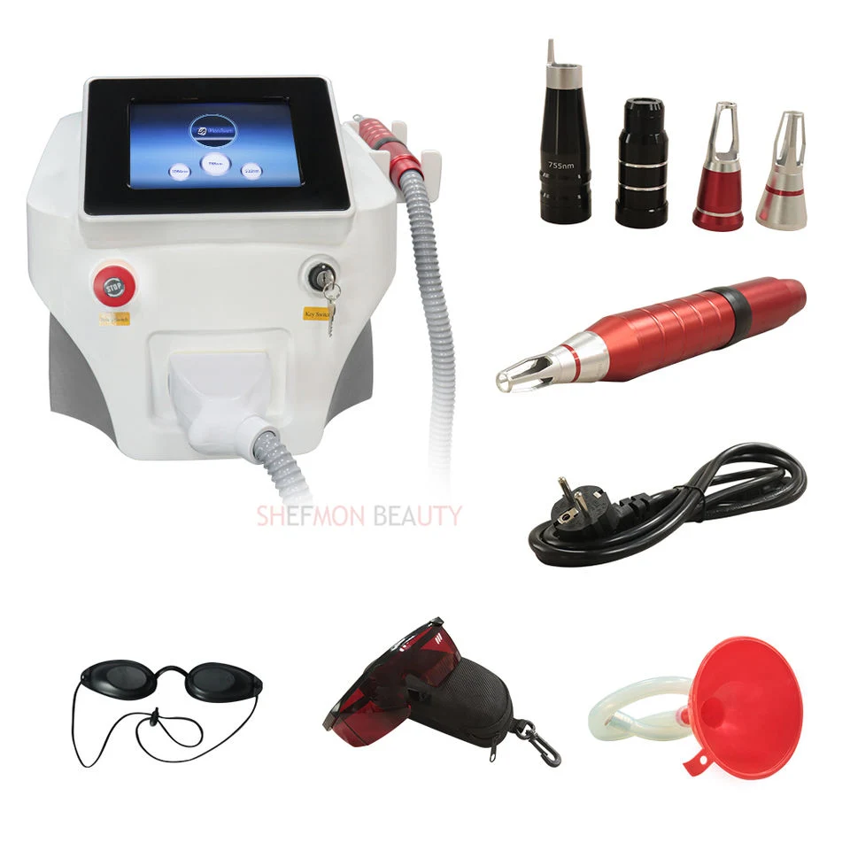 2023 Newest 755nm 1064nm 532nm Picosecond Laser ND YAG Tattoo Freckle Removal Beauty Machine
