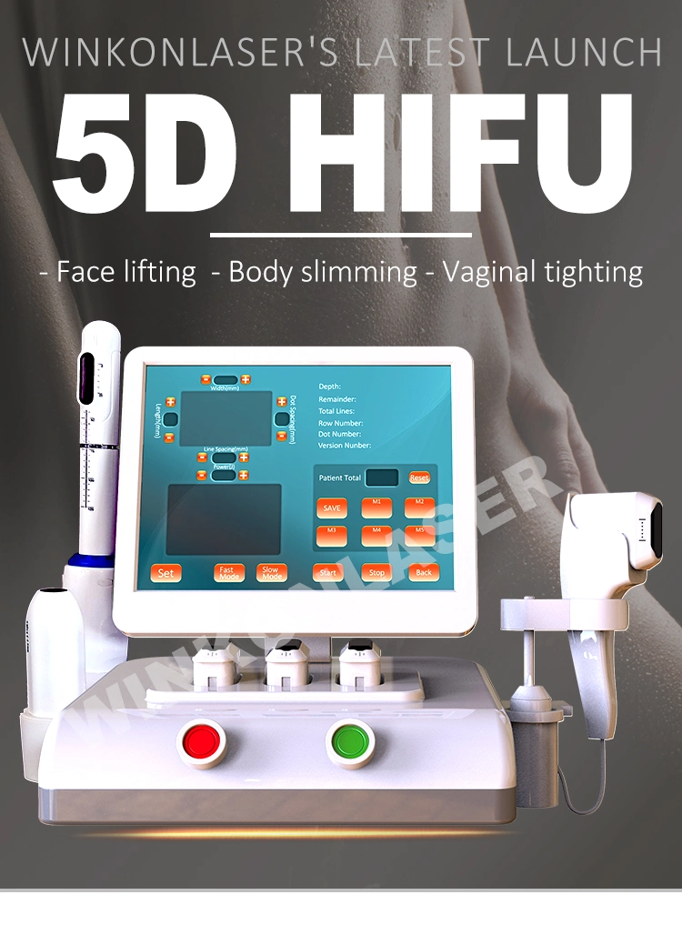 CE Approved Smas Face Lift Hifu 5D Vaginal Tightening 4 in 1 or Body Slimming Skin Rejuvenation Machine