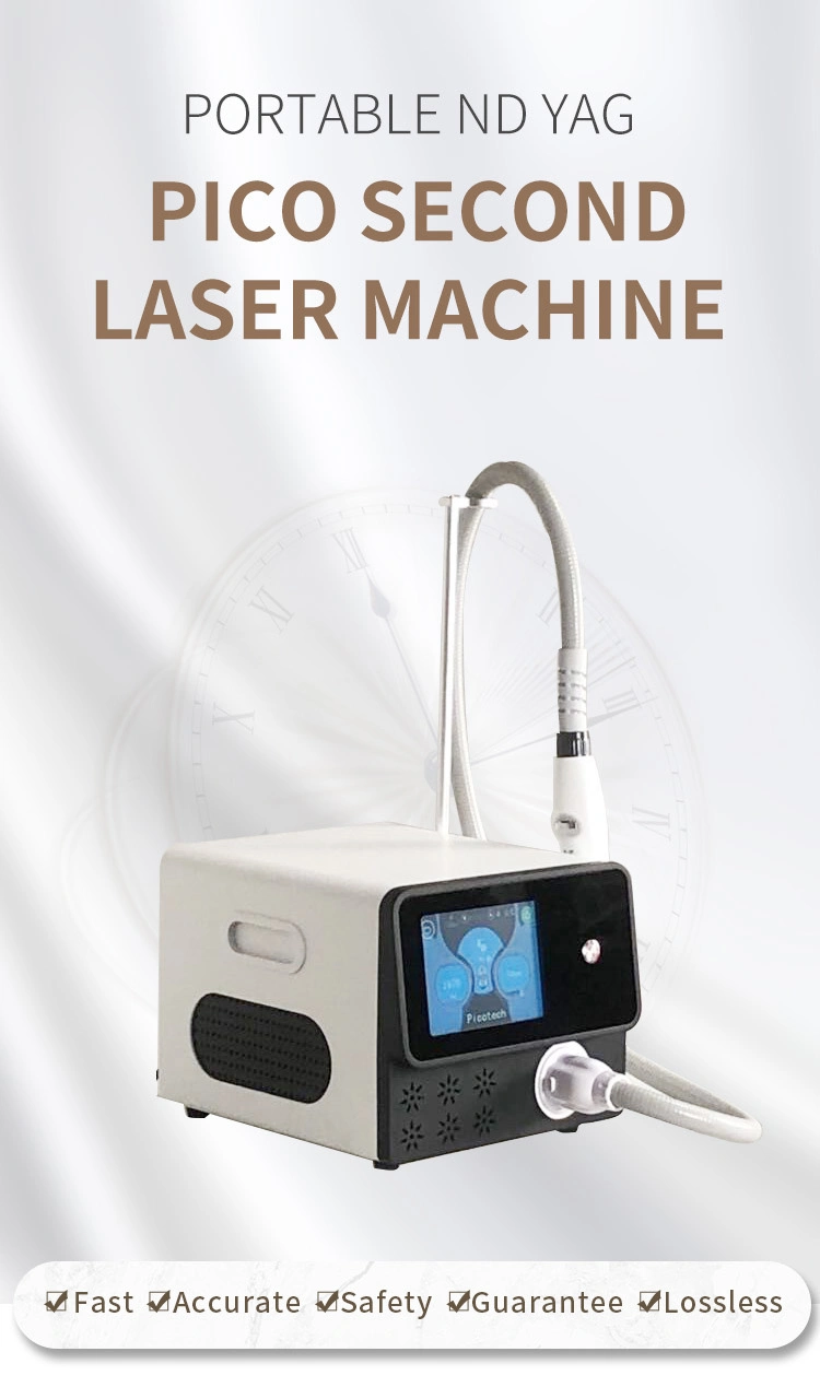 Salon Use Painless Portable Picosecond Laser Machine Carbon Peeling Black Doll Pigment Removal ND YAG Machine