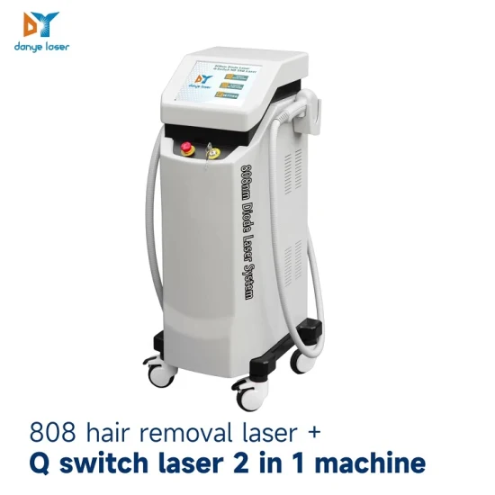 2 in 1 Machine ND YAG Laser Hair Removal Ice Diode Super Hair Removal with ND YAG